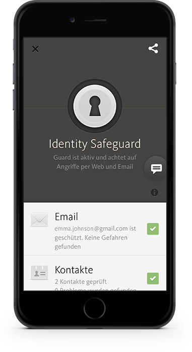Avira Identity Safeguard auf Smartphone