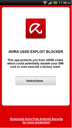 Avira USSD Exploit Blocker