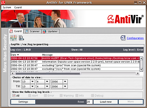 Avira AntiVir Proffesional (Unix) 3.1.3.5-2