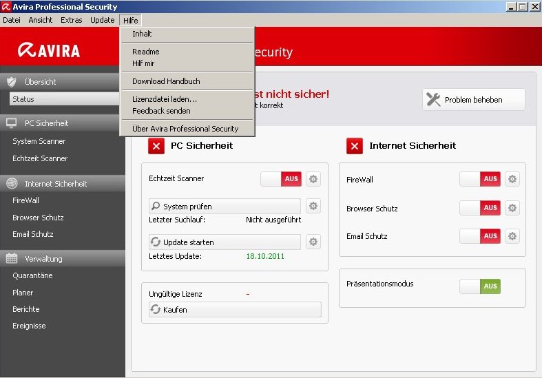 Lizenzdatei laden