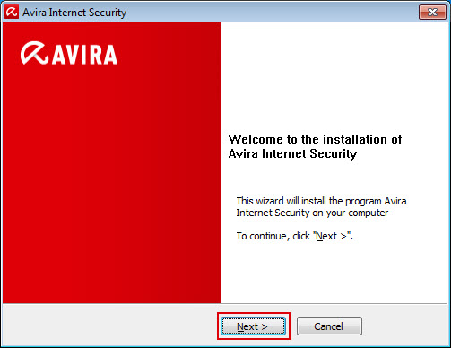 Avira Internet Security - Welcome window