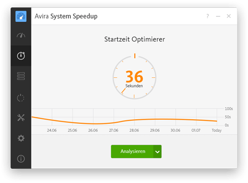 Avira System Speedup - Boot Screenshot