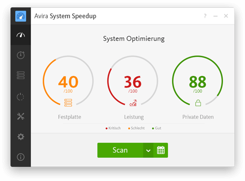Avira System Speedup - Optimize Screenshot