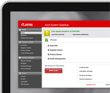 Avira System Speedup Screenshot