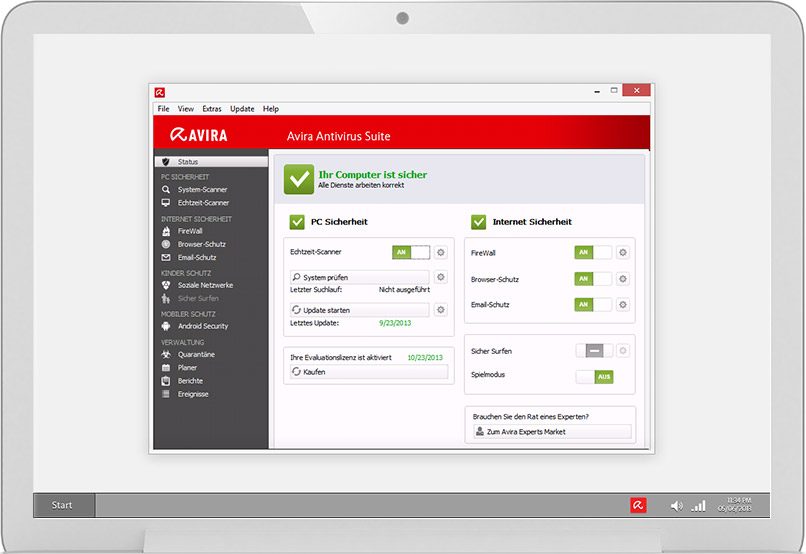 Avira Free Antivirus download bester kostenloser virenschutz