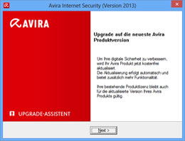 avira upgrade instructions forced upgrade instructions