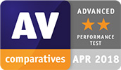 Antivirus Pro received AV Comparatives’ two-star seal of approval