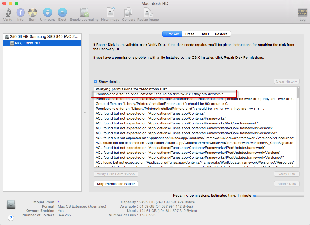 Verify Disk