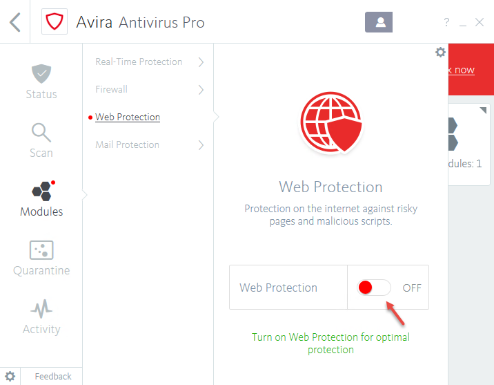 antivirus web protection