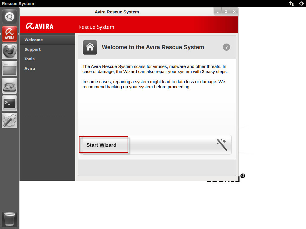 Avira-rescate-asistente system_start