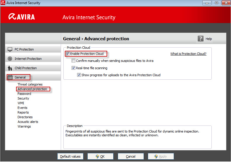 avira protection cloud