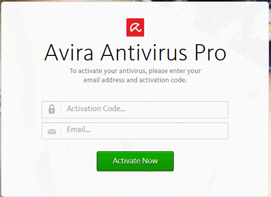 Activation of Avira Antivirus Pro