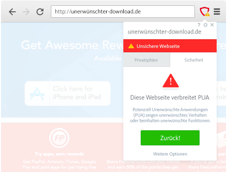 Block Potentially Unwanted Applications