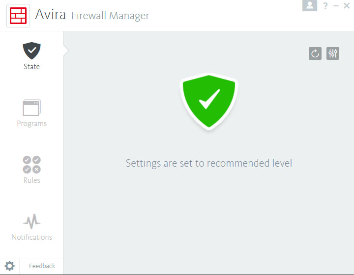 Avira Firewall Screenshot