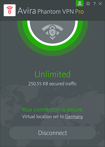 Avira Phantom VPN Mac Screenshot