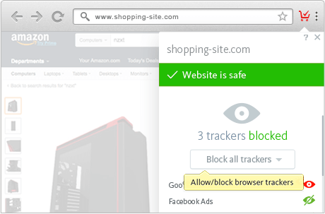 Protección de la privacidad - Avira Safe Shopping