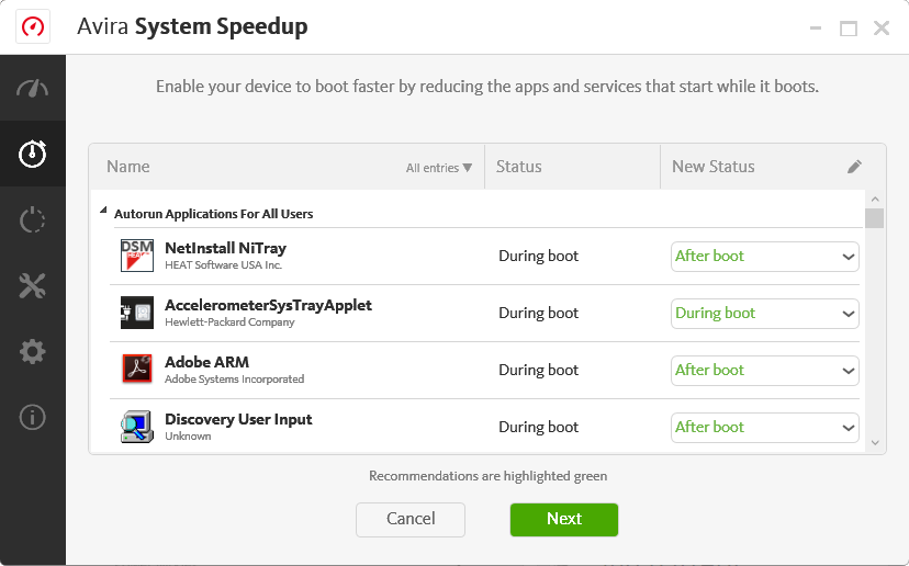 avira system speedup serial