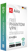 Avira Phantom VPN product box shot