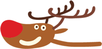 Illustration of Rudolph the reindeer