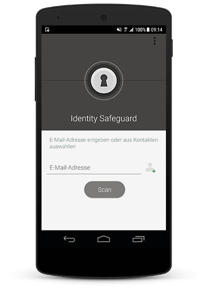 Avira Identity Safeguard auf Smartphone
