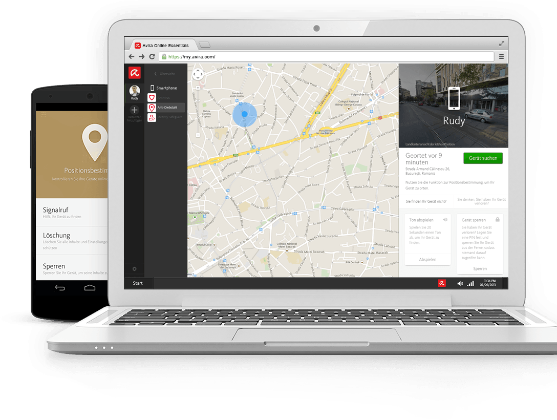 Orten Sie Ihr verlorenes Smartphone mit Avira Online Essentials